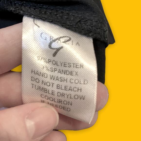 Gracia Black Off The Shoulder Peekaboo Back Bell Sleeve Peplum Ruffle Top Small - Picture 2 of 8